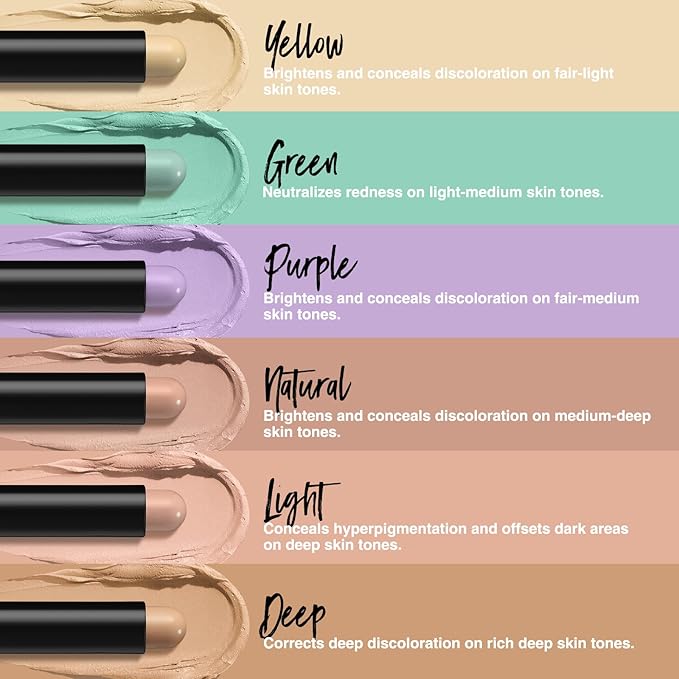 LANGMANNI Multi-Use Face Contour Stick,Highlighter & Concealer Stick,