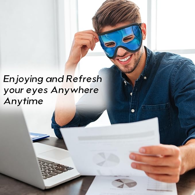 Cooling eye mask, gel eye