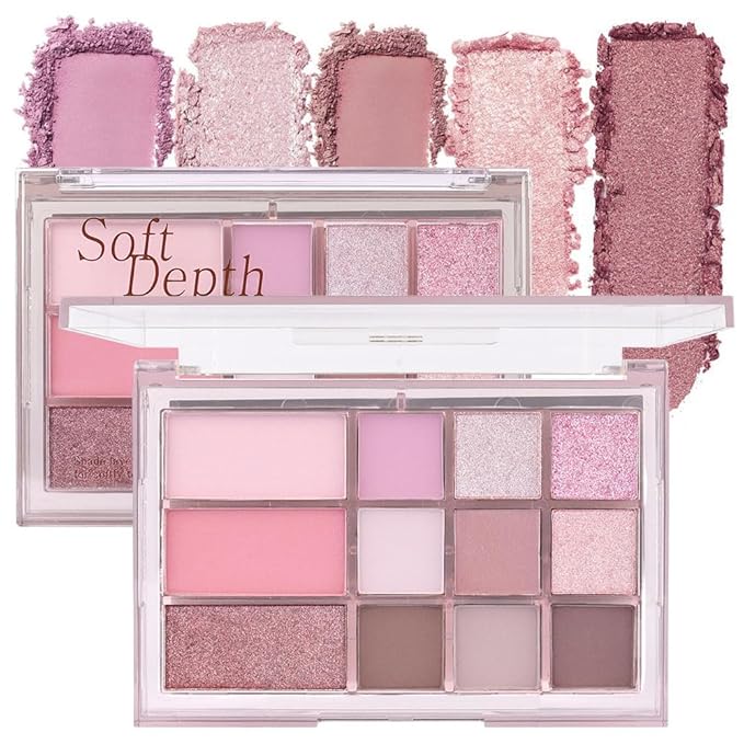 12 Colors Nude Brown Pink Matte Shimmer Eyeshadow