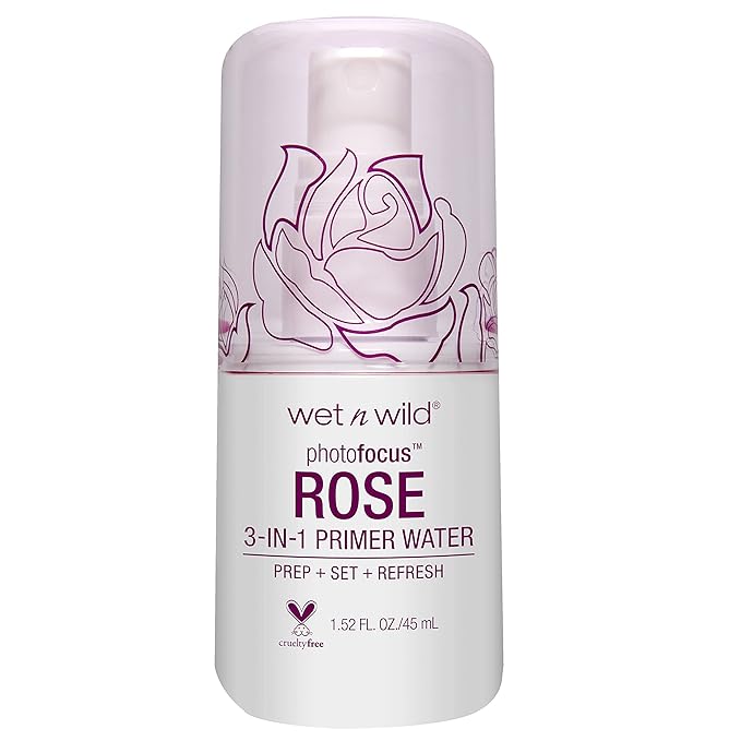 wet n wild Photo Focus Primer Water, Rose 1.52 Ounces