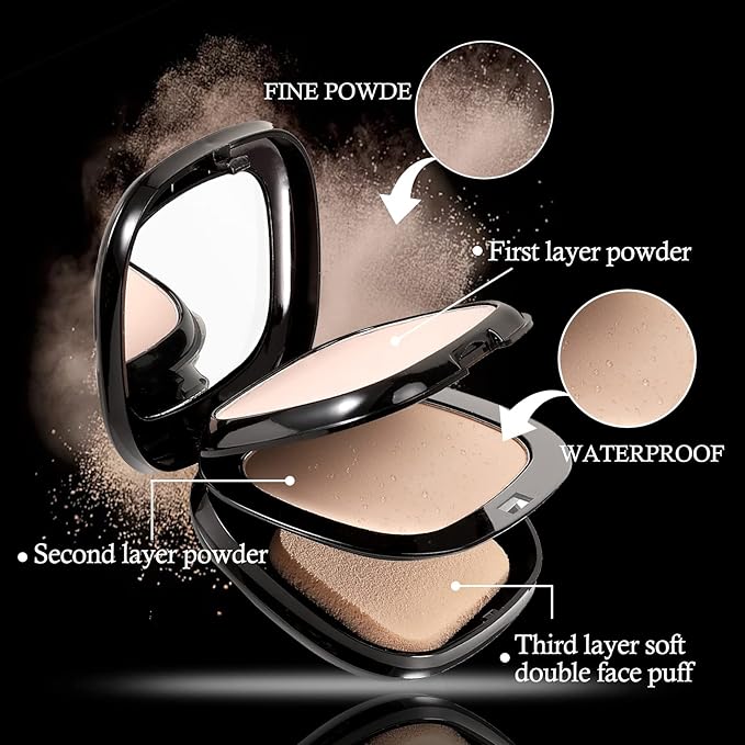 Boobeen ayers Setting Pressed Powder Makeup Oil Control Face 2 L