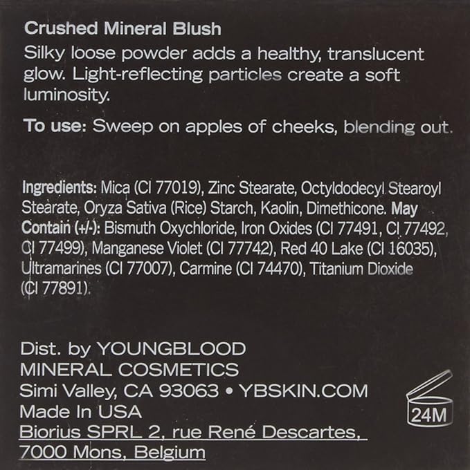Youngblood Crushed Mineral Blush, Adobe, ram 3 G