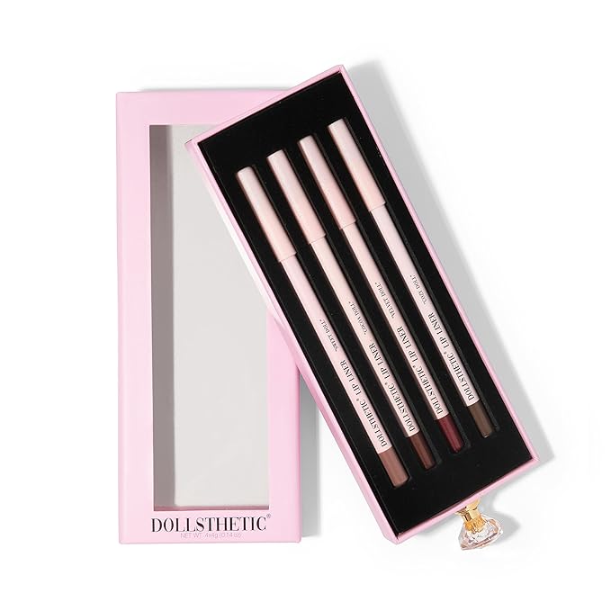 Dollsthetic® - 4 Piece Lip Liner Set, Long-Lasting Lip