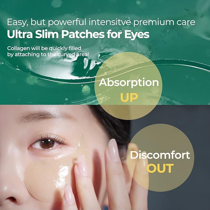 Marine Collagen Under Eye Hydrogel mask for Dark circles, Wrinkle and Puffiness (puffy eyes) | Korean Skincare