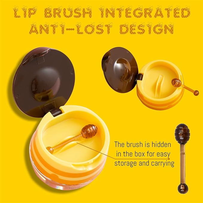 3PCS Lip Balm Honey Pot, Honey Sleeping