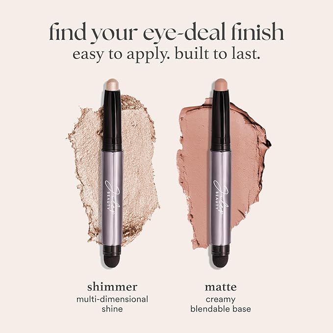 Julep Eyeshadow 101 Cream-to-Powder Waterproof Shadow Stick – Vanilla Matte – Long-Lasting, Crease-Proof, Light-Beige Matte Cream Eyeshadow with Built-in Smudger