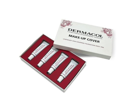 Dermacol Full Coverage Foundation | Long Lasting Waterproof Makeup Cover Cream SPF30 | Hypoallergenic & Light Weight Liquid | Tattoo, Acne, Spots, Under-eye Skin Cover-up - 30g