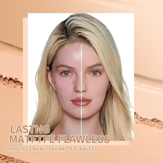 Oil Control Face Powder, Matte Smooth Setting Powder, (Classic Ivory)