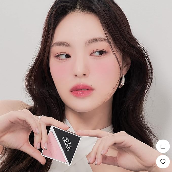 MUZIGAE MANSION FITTING BLUSH Vegan Powder Lightweight, Smooth, Blendable, Face Enhancing Makeup Color (Kinda)