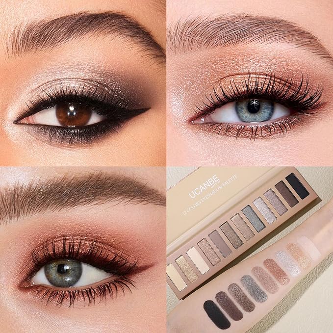 UCANE All In One Makeup Sets For Women, Naked Eyeshadow, Lipsticks, Lipgloss, Mascara, Eyeliner, Eyebrow Pencil, Liquid Blush, Cosmetic Bag, Beauty Gift Kit For Teens