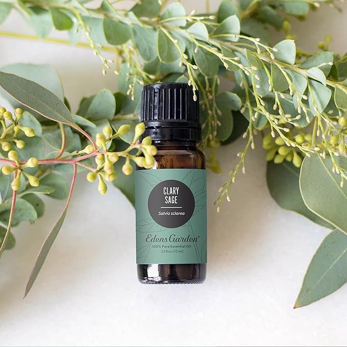 Edens Garden Clary Sage Essential Oil- 100% Pure Premium Grade, Undiluted, Natural, Therapeutic, Aromatherapy, The Best for Diffuser, Skin, Humidifiers, Kid Safe 10 ml (.33 fl oz)
