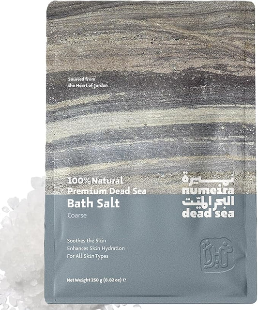Dead Sea Salts for Soaking Relaxing Sea Salt Bath Soak for Body Rejuvenation - Natural Mineral Salts - Coarse Dead Sea Salt Unscented Bath Salts for Women & Men (2.2 lb)