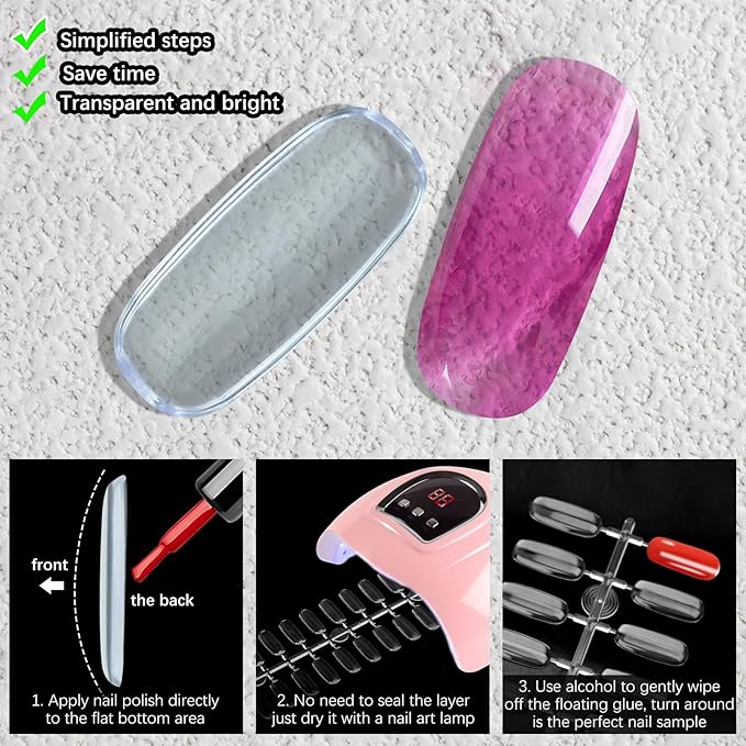 360pcs flat square nail tips