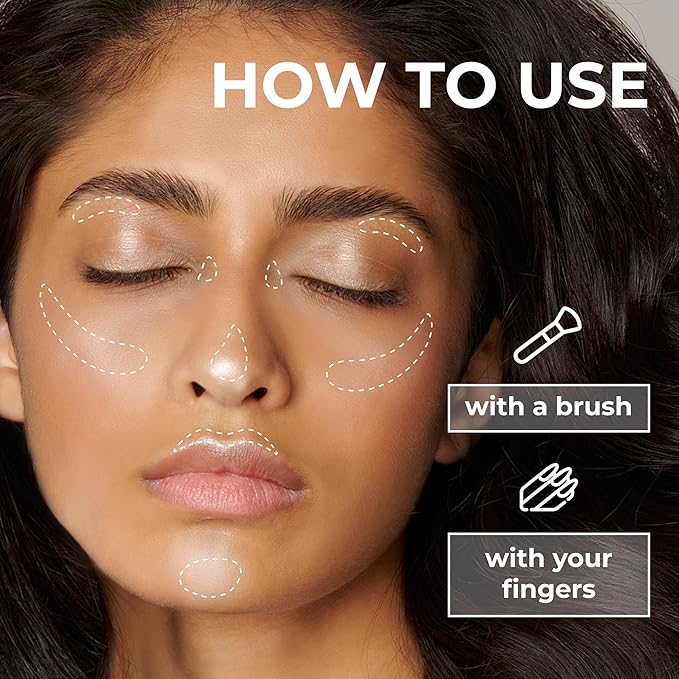 LAMEL Glow Highlighter: Face Make Up & Contour 0.13 oz