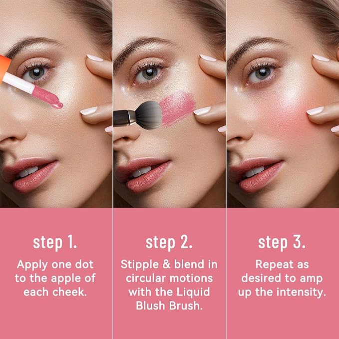 Liquid Blush, Long-lasting & Blendable Liquid Blus