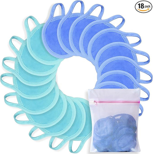 Makeup remover pads, 18 packs
