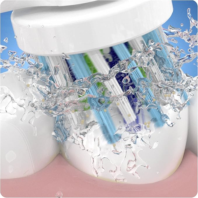 Oral-B CrossAction Toothbrush Heads Pack of 8 Replacement Refills for Electric Rechargeable Toothbrush, Mailbox Sized Pack