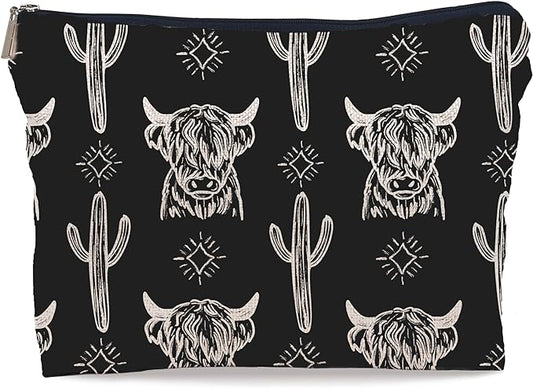 Western black makeup bag,western gifts