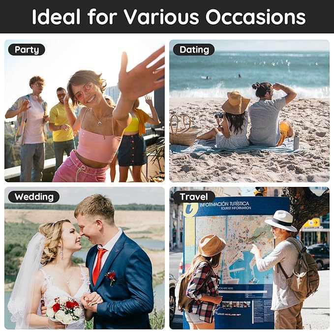 Segbeauty Travel Perfume Atomizer Refillable, 5 Packs 10ML Glass Spray Bottle for Perfume,Mini Portable Bottles Empty Fine Mist Sprayer Fragrance Cosmetic Container Kit Essentials, Gradient Blue-gold