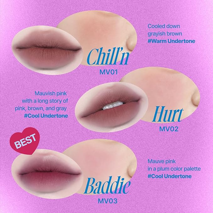 Lip&Cheek Blurry Pudding Pot | Cold-hearted Moment - Slayyy | Makeup Blush, Buildable Lightweight, Multi-Use Soft Matte Finish | 5g
