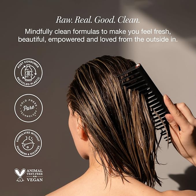 Raw Sugar Scalp Restore Hair Care Bundle, Shampoo and Conditioner Set with Jojoba, Aloe and Niacinamide, Formulated without Sulfates + Parabens