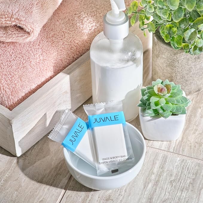 Juvale 500-Pack Travel Size Soap Bars, Individually Wrapped Face and Body Cleanser Soap for Hotel, Motel, Small Business, On-th-go Use (Small, 0.5 oz) Bulk Pack