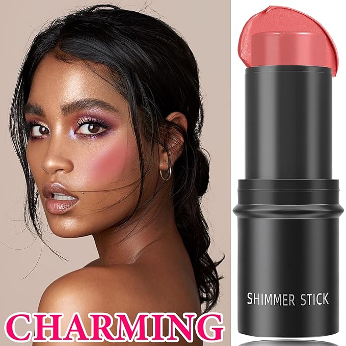 Cream Blush Stick,Blush Stick Long Lasting Non-greasy Multi Makeup Pen(05#)