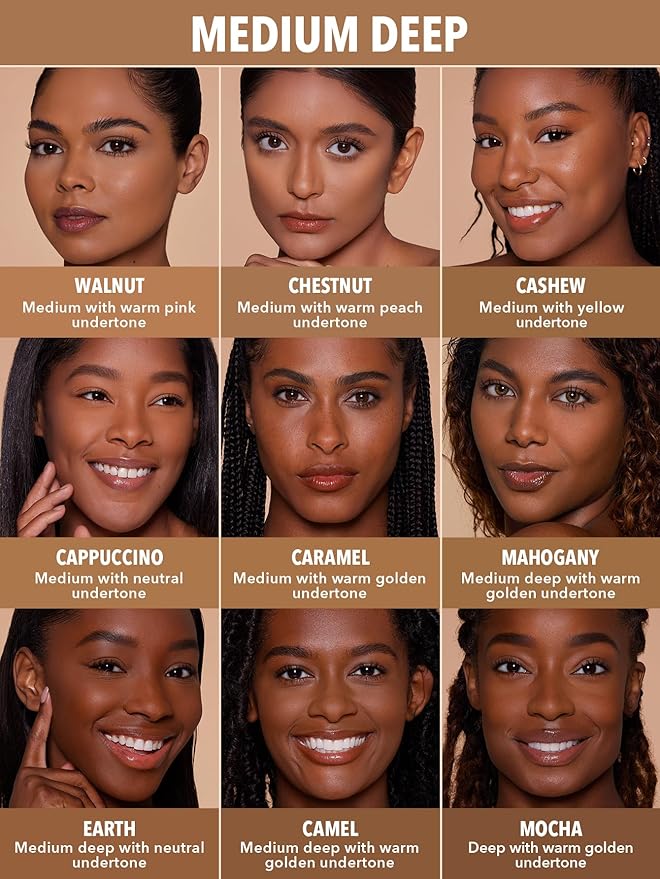 SHEGLAM SKin-Focus Full Coverage Powder Foundation Oil-Control Lightweight Face Pressed Powder Makeup-Camel