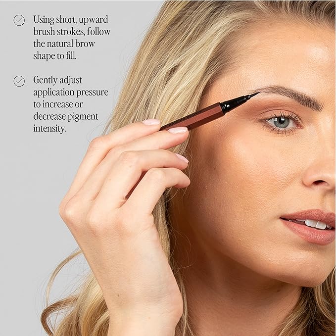 Billion Dollar Brows Raising Brows Liquid Brow Pen, Eyebrow Pen with a MicroTip Applicator Creates Natural Looking Brows Effortlessly and Stays on All Day, Taupe