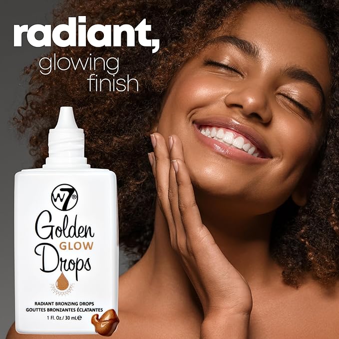 W7 Golden Glow Drops - Liquid Bronzing Drops For Flawless Skin & A Radiant Finish