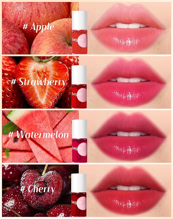 Lip Tint Stain Set, Lip Stain Long Lasting Lightweight Waterproof, Transfer-Proof, Non-sticky, Lip Makeup Matte Finish