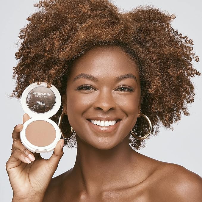 KISS Cover and Care Acne Control Pressed Powder Shine Free Face Light Weight Makeup Setting Powder - APP325 (Toffee)