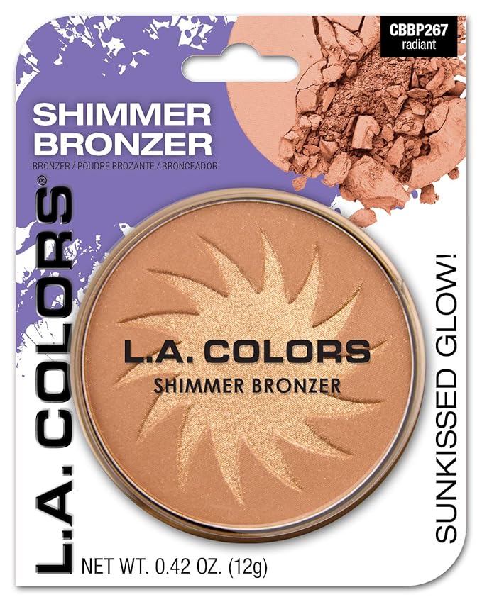 L.A. COLORS Shimmer Bronzer, 0.42 Ounce, Pack of