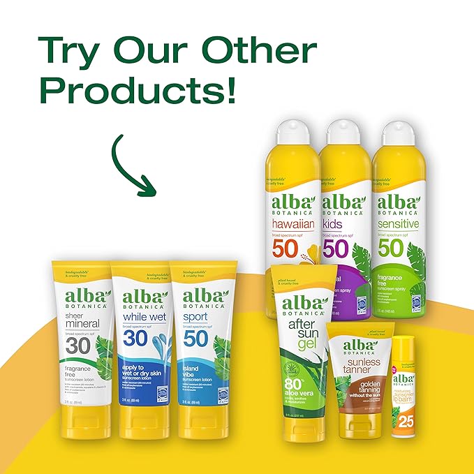 Alba Botanica Sunscreen Spray for Face and Body, Broad Spectrum SPF 70 Sunscreen, Hawaiian Coconut, Water Resistant and Biodegradable, 5 fl. oz. Bottle