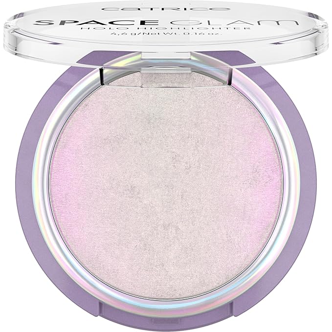 Catrice | Space Glam Holo Highlighter | Iridescent, Multichrome, Highly Pigmented | Pink, Gold & Green Shimmer Effect | Vegan & Cruelty Free