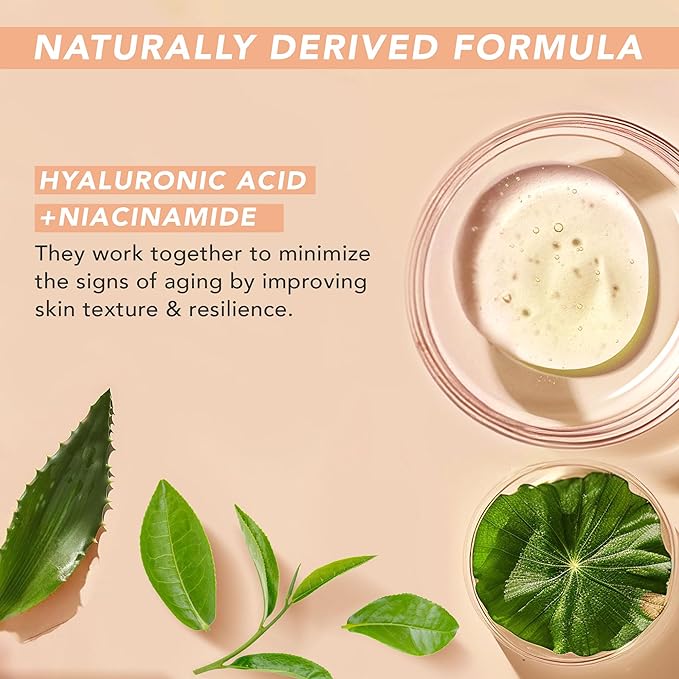 Hyaluronic Acid Eye Cream - USA Made with Natural & Organic Ingredients, Cooling Under Eye Gel & Brightener, Dark Circles Treatment with Hyaluronic Acid & Glycerin, Reduces Puffiness & Bags Under Eyes