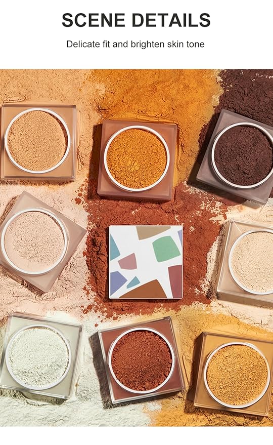 MAEPEOR Setting Powder 8 Colors Smooth and Lightweight P05 Wheat-Colored) 76 oz