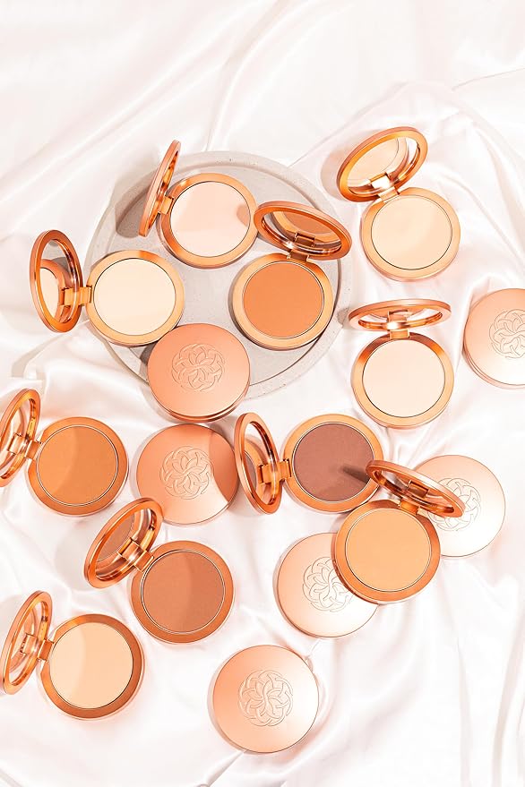 YENSA Super Serum Silk Powder Foundation - Matte Foundation Makeup to Blur and Smooth Pores - Provides a Radiant and More Even Skin Tone for a Natural, Healthy Glow - Tan 3 (0.35 oz)