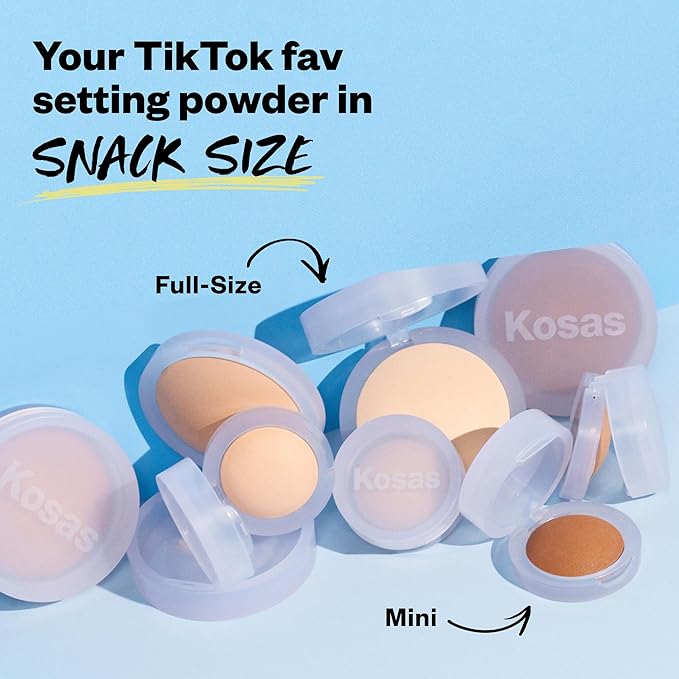 Kosas Mini Cloud Set Face Setting Powder - Long-Lasting (Breezy)