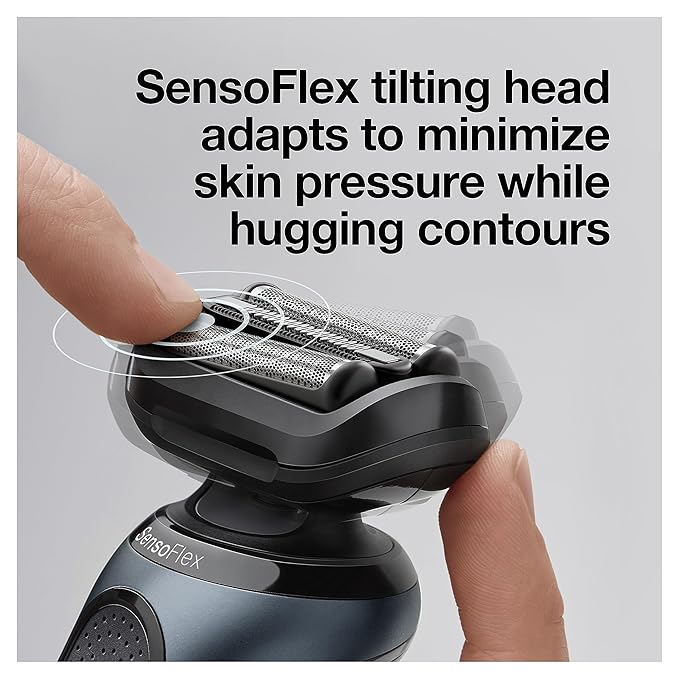 Braun Series 6 6046cs Electric Razor for Men, Wet & Dry, Electric Razor, Rechargeable, Cordless Foil Shaver with Charging Stand, Travel Case and Precision Trimmer, Black