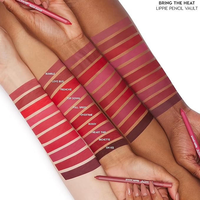 ColourPop Lippie Lip Pencil Vault - High-Pigment, Long-Lasting & Sharpenable Lip Liner with High-Impact Color - Vegan, Cream Formula with Precise Application - Bring the Heat (0.04 oz)