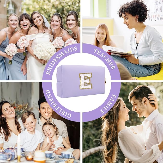 Personalized initial letter patch makeup