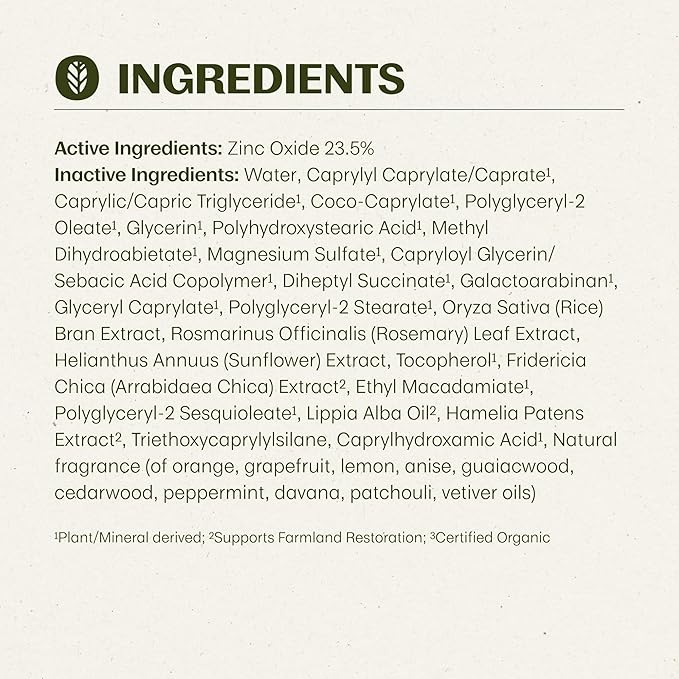 Thrive Natural Care Reef Safe Sunscreen SPF50 - Hawaii 104 Reef Act Compliant - Mineral Sunscreen Non-Nano Zinc Oxide - Vegan, (5.8 Oz (Pack of 1))