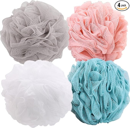 Btyms 4 pieces loofah sponges