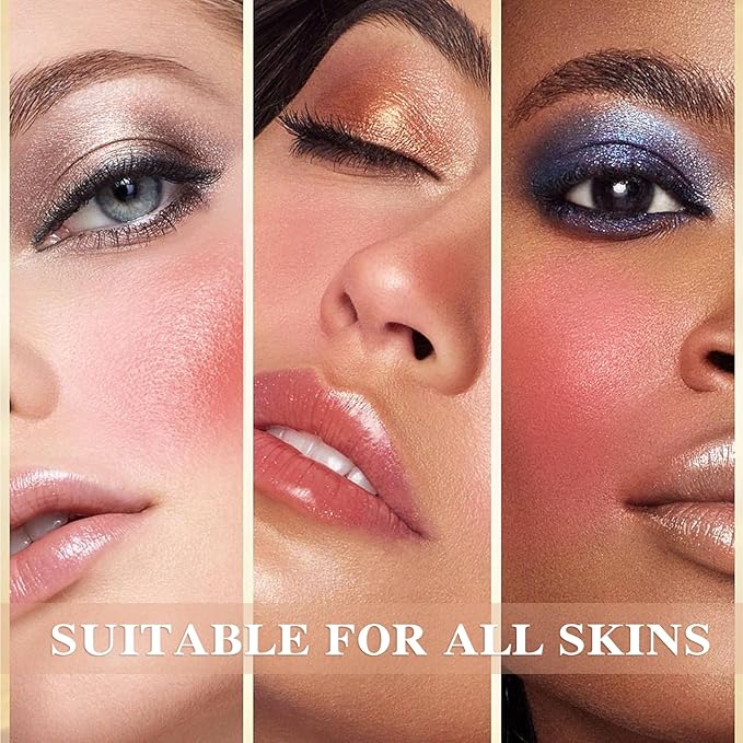 Cream Blush Stick with Brush,Waterproof Multi Cream Blush Skin C3