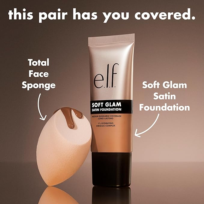 e.l.f. Soft Glam Foundation, Medium Coverage, Long-Lasting & Buildable Foundation For A Smooth, Satin Finish, Vegan & Cruelty-Free, 11 Fair Neutral