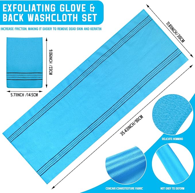 Hosuly long exfoliating back washcloth