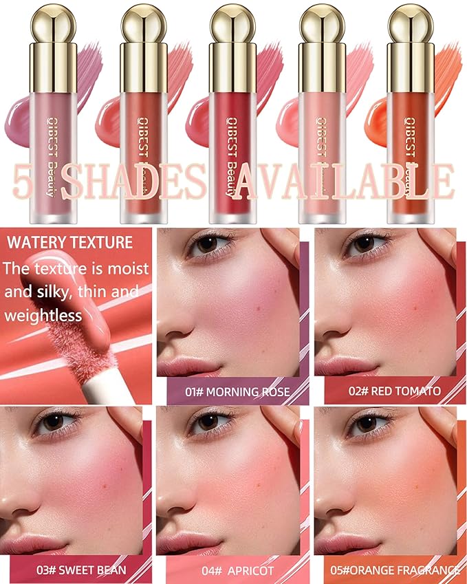 Liquid Blush Wand, Creme Matte Finish Looking, Dewy Women-# 01