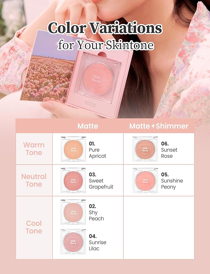 MILKTOUCH Touch My Cheek in Bloom Blush Pure Blush (0.) 18oz