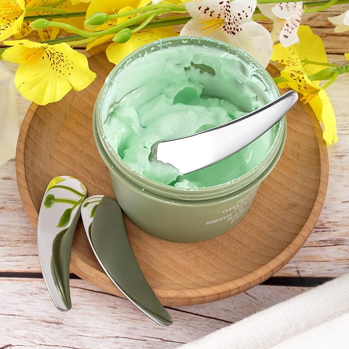 5pcs Mini Metal Cosmetic Makeup Skincare Cream Spatulas